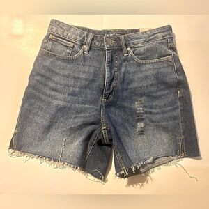 Macy's Distressed Denim Cutoff Shorts in Blue